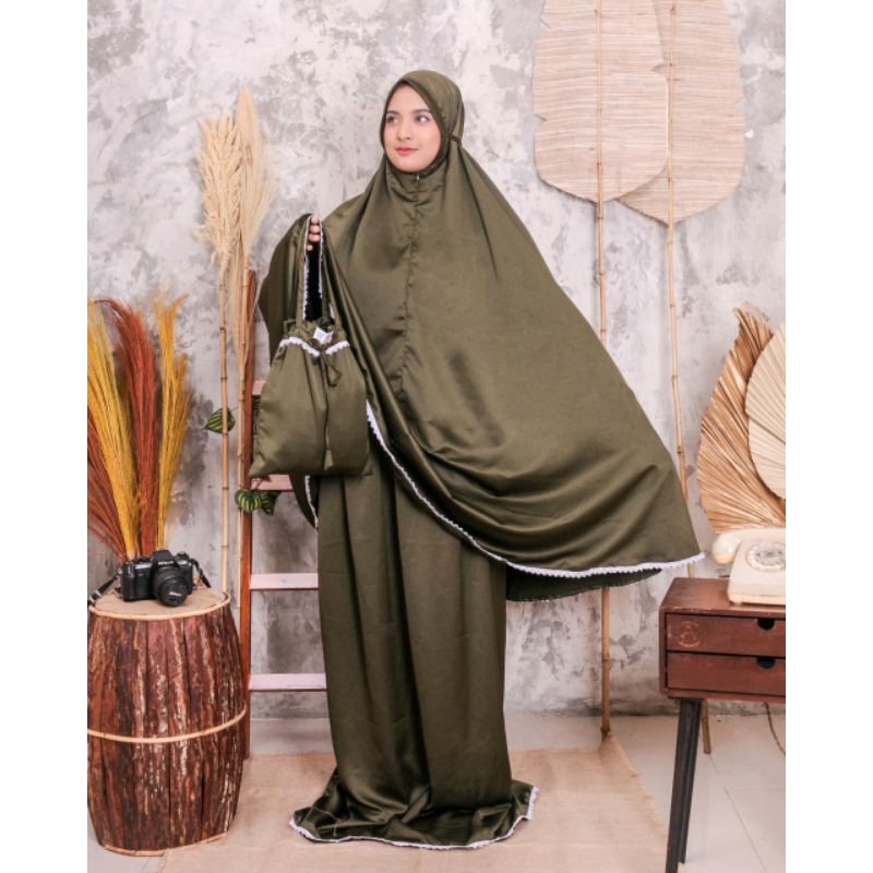 Mukena Travelling Chayra Premium Olive