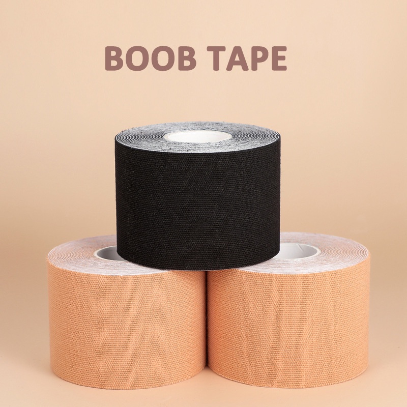 Bra Tape / Bralogy / Boob Tape / Body Tape Strap Nipple Cover Push Up 5 cm x 5 m Dalika