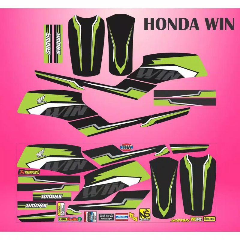 Stiker Motor Striping Motor Variasi Honda Win Grafis Keren