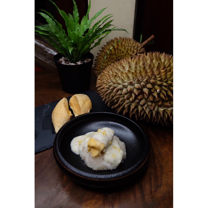 

Durian sticky rice - |kue basah/dessert murah/durian/jajanan/manisan|