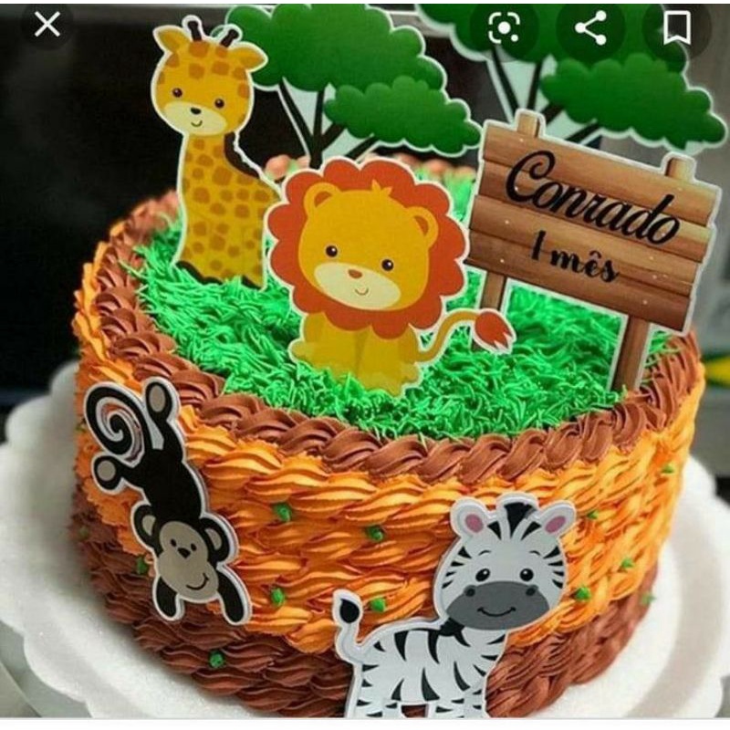 Jual Topper kebun binatang animals gajah singa bisa custom nama dan ...
