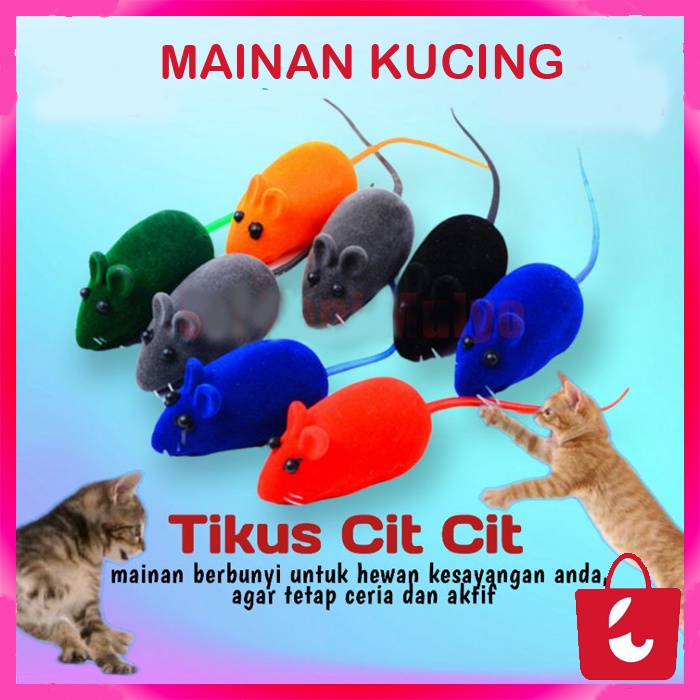 [BISA COD] Mainan Tikus Bunyi Cit Cit Interaktif Mencit Mainan Kucing Bentuk Tikus Bisa Bunyi Mainan Hewan