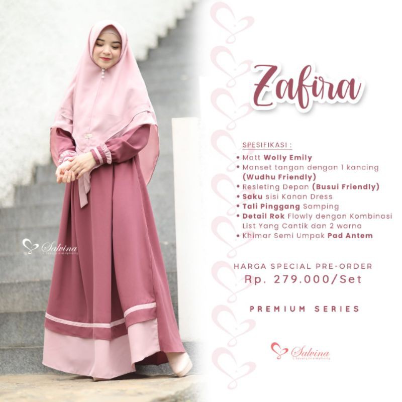 Zhafir & Zafira SET COUPLE GAMIS KOKO BY SALVINA HIJAB