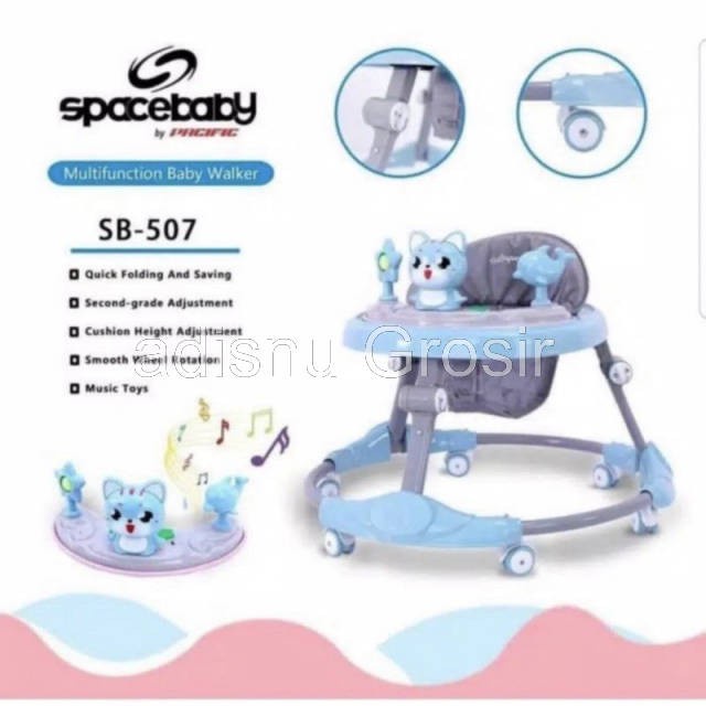 SpaceBaby Space Baby Walker Alat Belajar Jalan Anak Bayi SB-506 SB-507