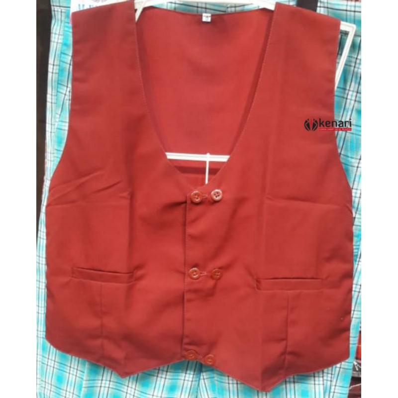 Rompi SD Rompi Merah Seragam SD/M Seragam Sekolah Rompi Anak Sekolah Rompi Sekolah