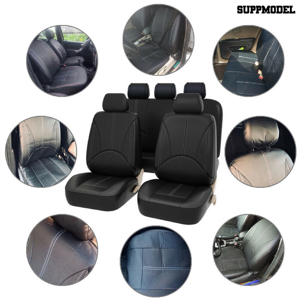 Suppmodel 5-Seat / Set Cover Pelindung Jok Mobil Universal Breathable Tahan Lama