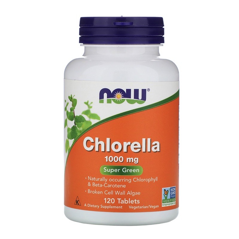 Now Foods Chlorella 1000mg 120 tablets