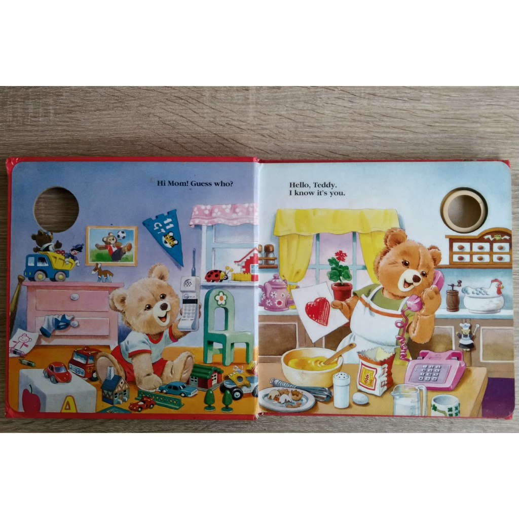 Boardbook - Teddy and his telephone - buku anak second impor