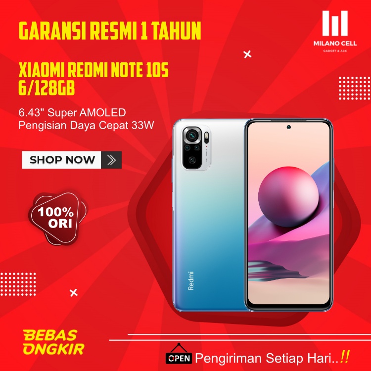 Xiaomi | Redmi Note 10s | Varian Kapasitas 6GB/64GB dan 8GB/128GB | Garansi Resmi-2