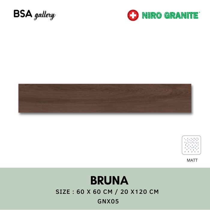 NIRO GRANITE GNX05 BRUNA 20X120 / GRANIT LANTAI DINDING CORAK KAYU TUA