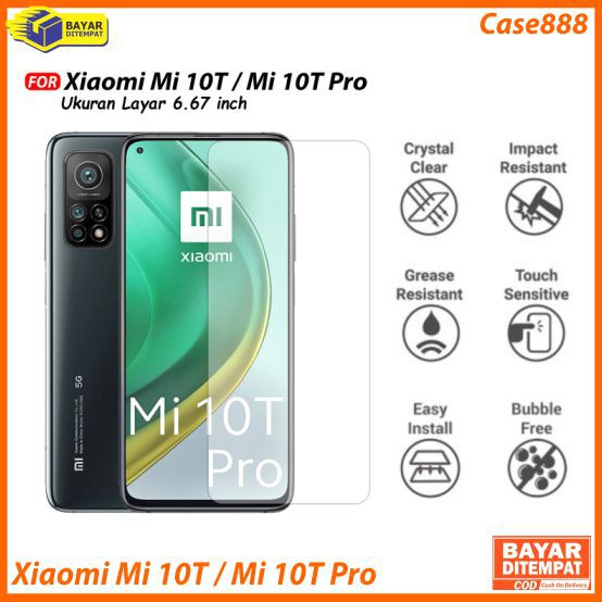 Tempered Glass Xiaomi Mi 10T / Mi 10T Pro Anti Gores Kaca 9H Premium Quality (temper glass)