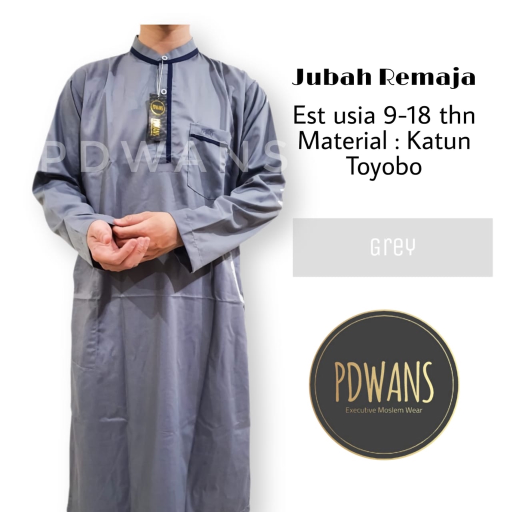 JUBAH ANAK REMAJA TANGGUNG Baju Muslim Anak Jubah Gamis Seri Warna PDWANS