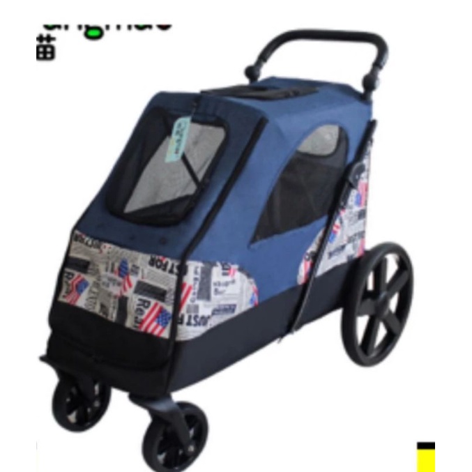 Pet Stroller / Kereta Dorong Hewan Anjing Kucing Kabin Besar