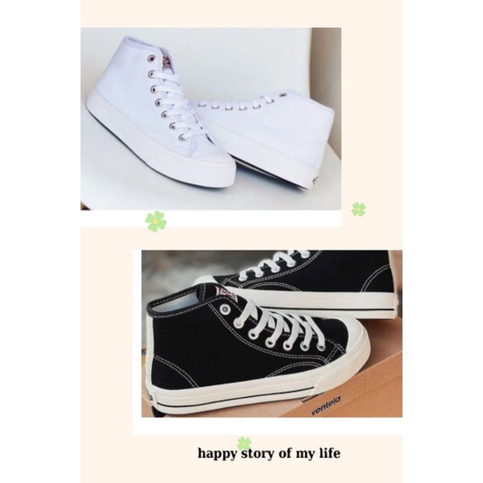 VENTELA BASIC FULL WHITE & BLACK NATURAL HIGH ORIGINAL