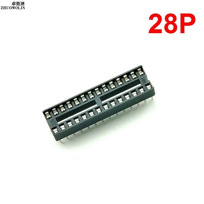 High Quality DIP 28 IC Socket 2.54mm pitch Square Soket IC DIP28