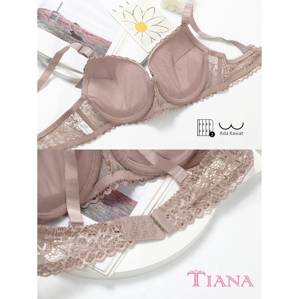 TIANA | Push Up Bra BRUKAT / Bra Kawat Busa Tebal / art TN 3389