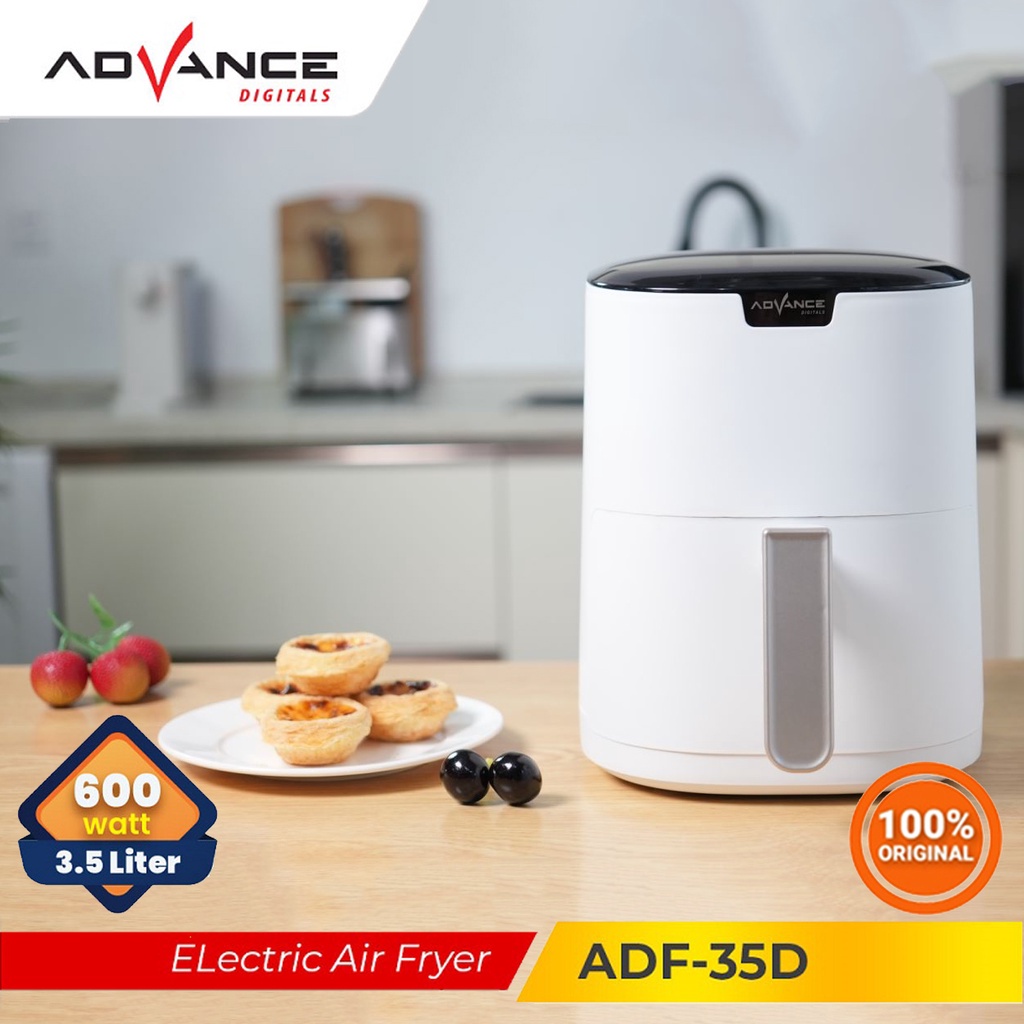 Advance Air Fryer Hemat Daya 2.4L 3L  4L 5L Low Watt Mesin Penggoreng Tanpa MinyakGaransi 1 Tahun