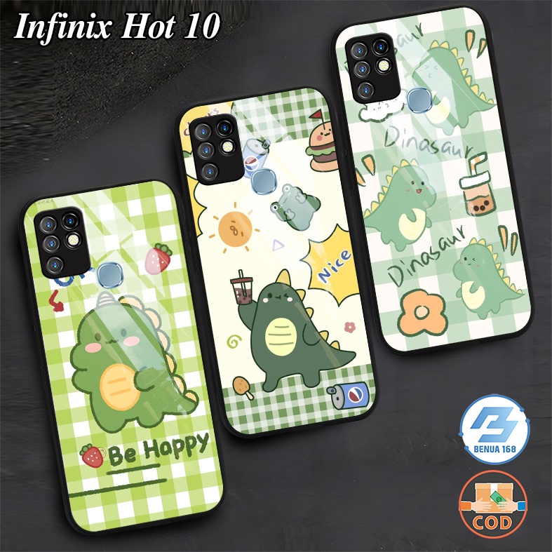 Benua Case - Case CUTE DINO Infinix Hot 10 - Case Hp Infinix Hot 10 - Kesing Hp Infinix Hot 10 - Sof