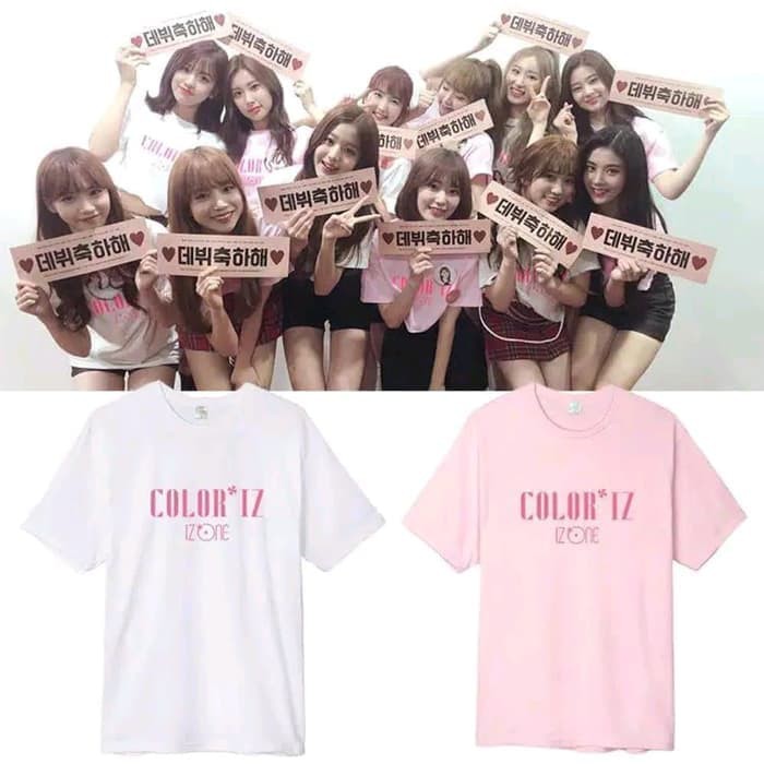 KAOS BAJU COMBED 30S IZONE COLOR   KPOP MURAH