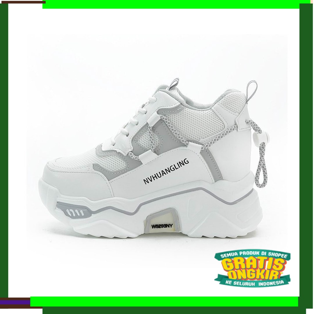 Shoes sport trendy Sneakers Women Baru Termurah pink magenta putih / Sepatu Kets wanita sneakers ket