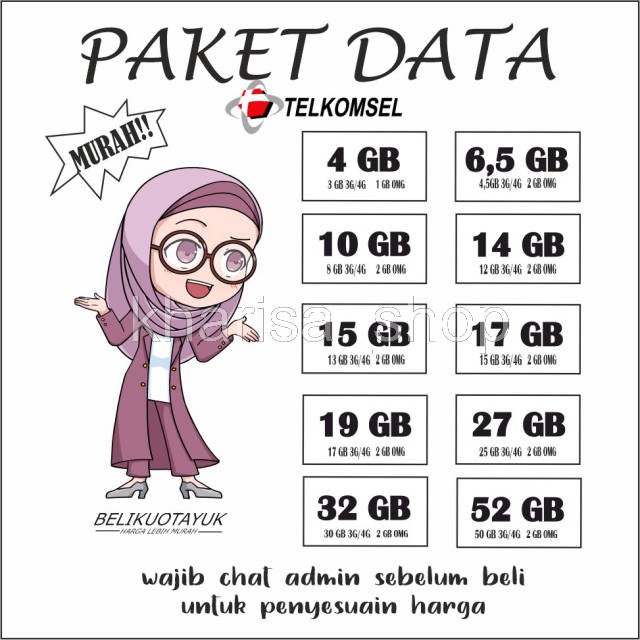 [MURAH] GIFT PAKET DATA TELKOMSEL ∣ KUOTA INTERNET ∣ PAKET DATA ∣ SIMPATI  ∣ AS  ∣ LOOP OMG PROMO