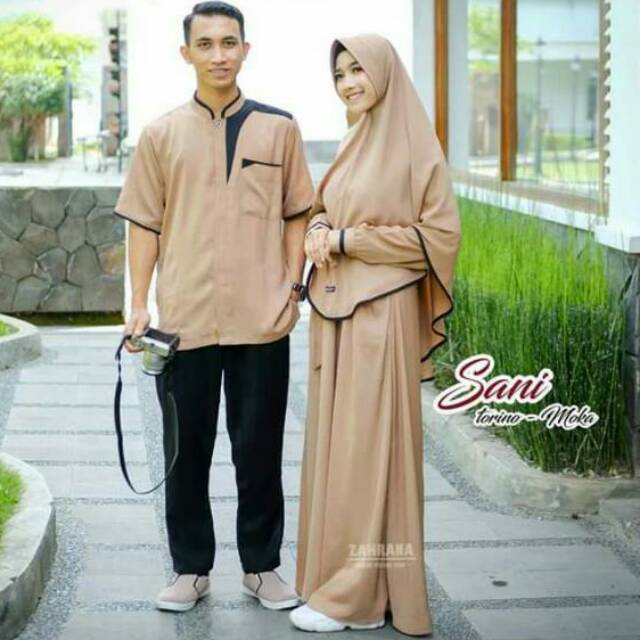 Couple Sani by Zahrana/Couple Terbaru Murah/Gamis Set Syar'i