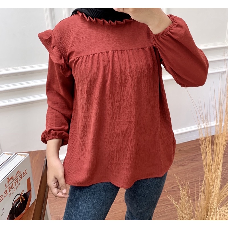 NAURA BLOUSE CRINKLE AIRFLOW