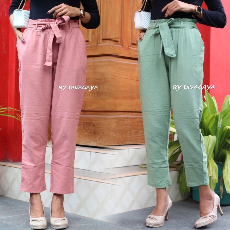 CELANA BAGGY PANTS TERBARU + BELT TALI