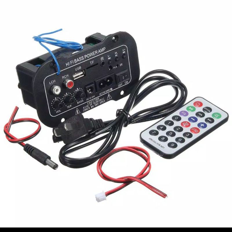 KIT MP3 BLUETOOTH PLUS AMPLIFIER 12V/24V DC 220V AC