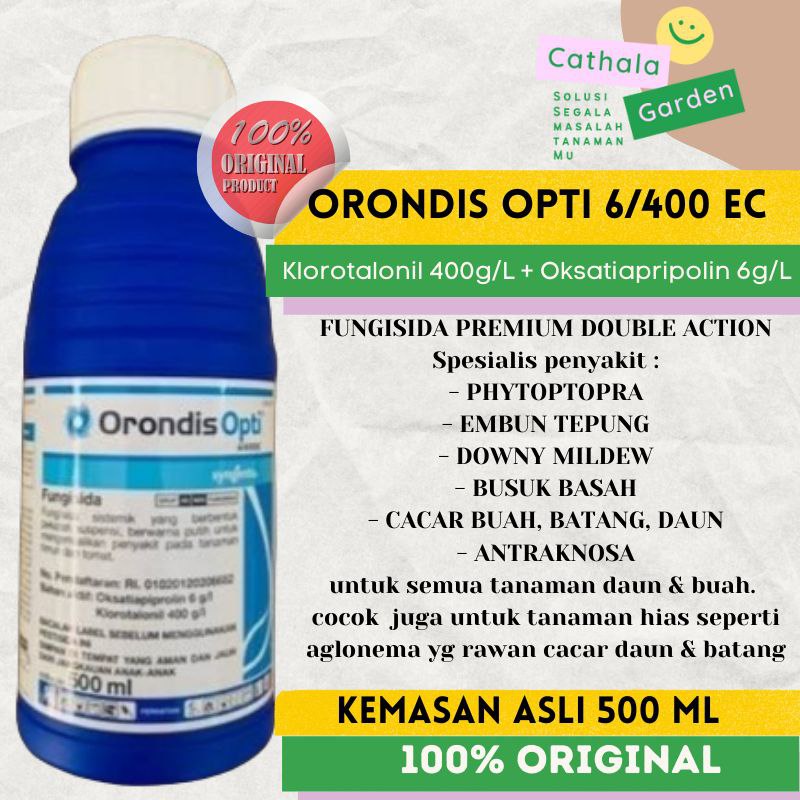 ❗️JAMINAN ASLI 100%❗️FUNGISIDA ORONDIS OPTI 6/400 EC ISI 500 ml | OKSATIAPRIPOLIN 6 g/l + KLOROTALON