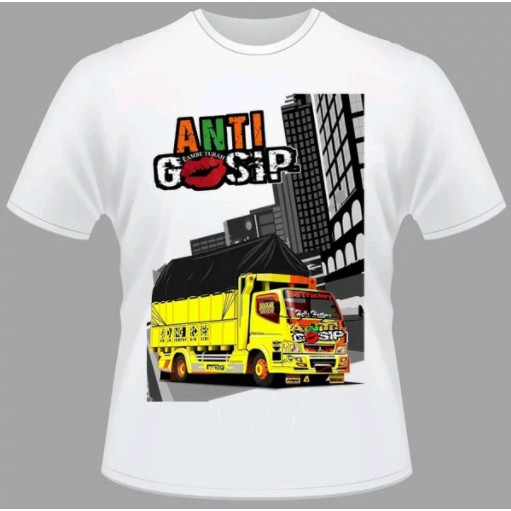 Kaos Anak Dewasa Truk Anti Gosip Canter Truck Cabe Malang Stutjack