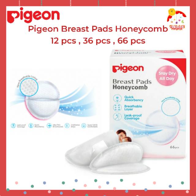 Pigeon Breast Pads Honeycomb 12 pcs , 36 pcs , 66 pcs