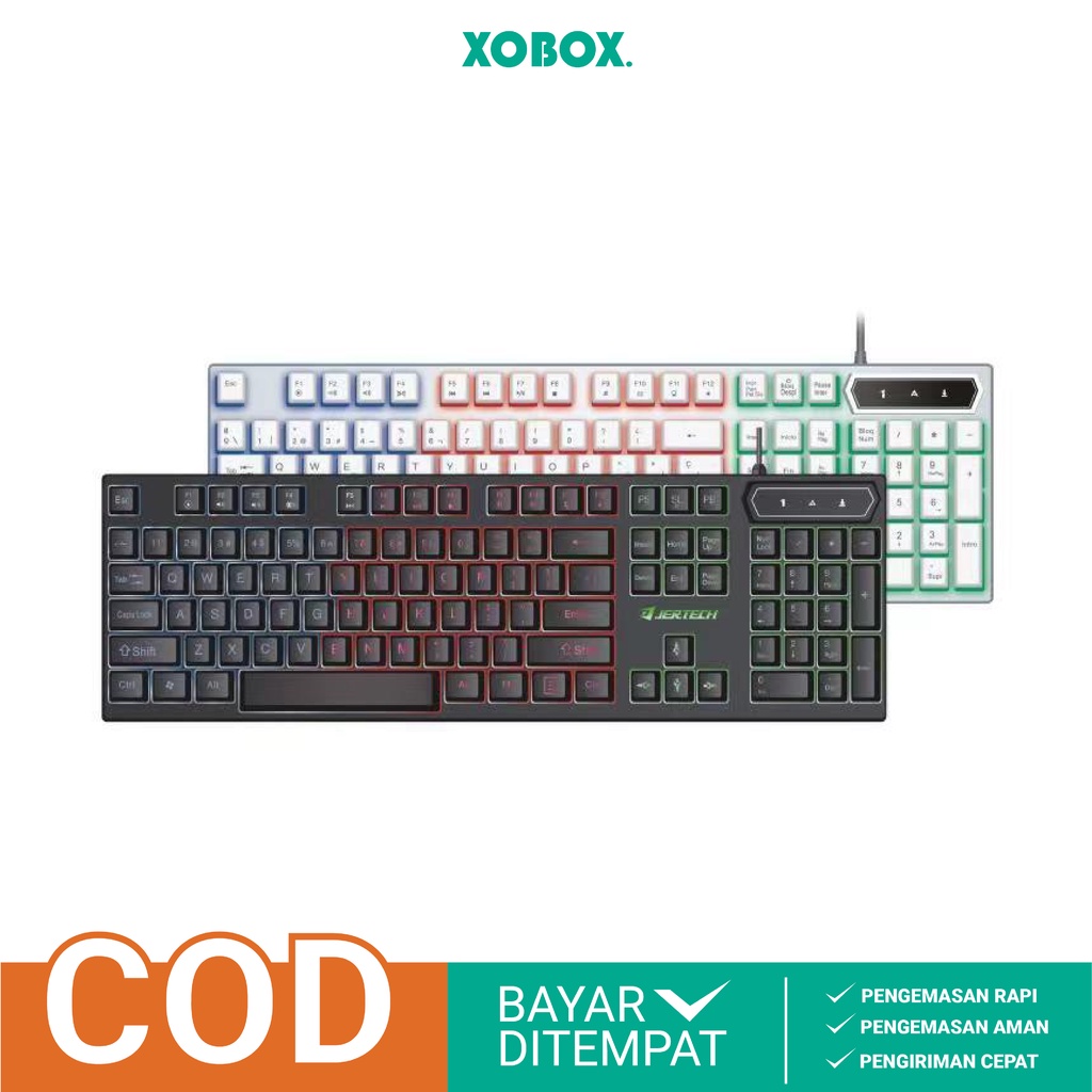 Keyboard Gaming Jertech K348 Full LED Backlight -XOBOX