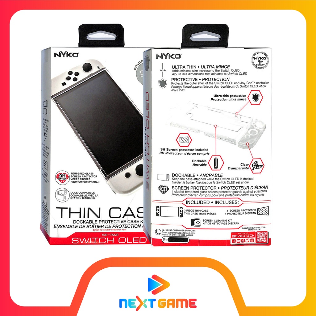 Nyko Nintendo Switch Thin Case Clear for Nintendo Switch OLED