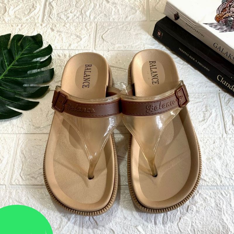 Sandal Wanita,Sandal Jepit Wanita,Sandal Balance,Sandal Karet Import Trendy,Empuk,Nyaman dan Anti Selip.