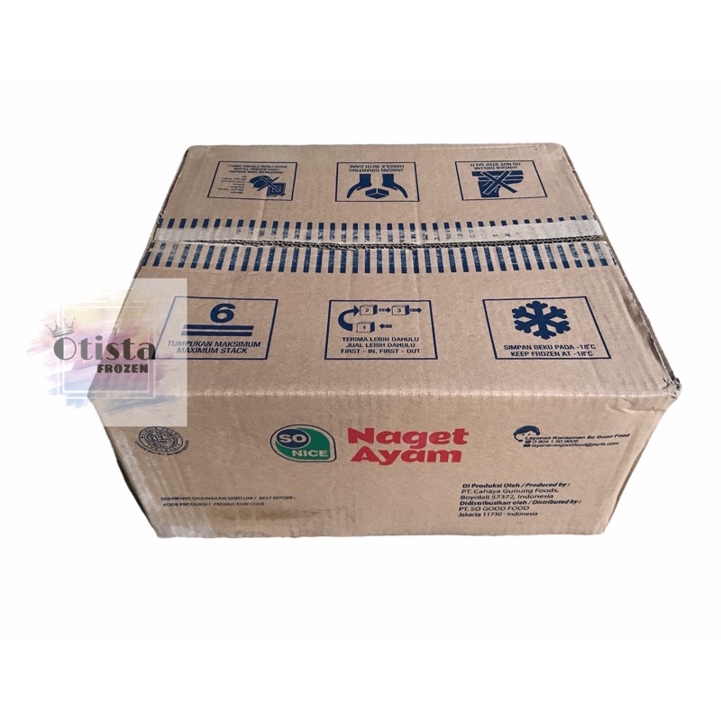 

SO NICE NAGET 250 GR KARTONAN / SO NICE / NAGET