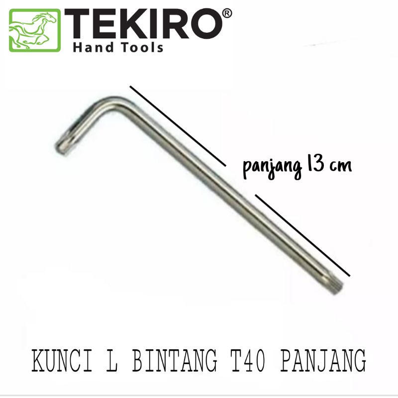 Kunci L Bintang T40 panjang Tekiro (Per Pcs)