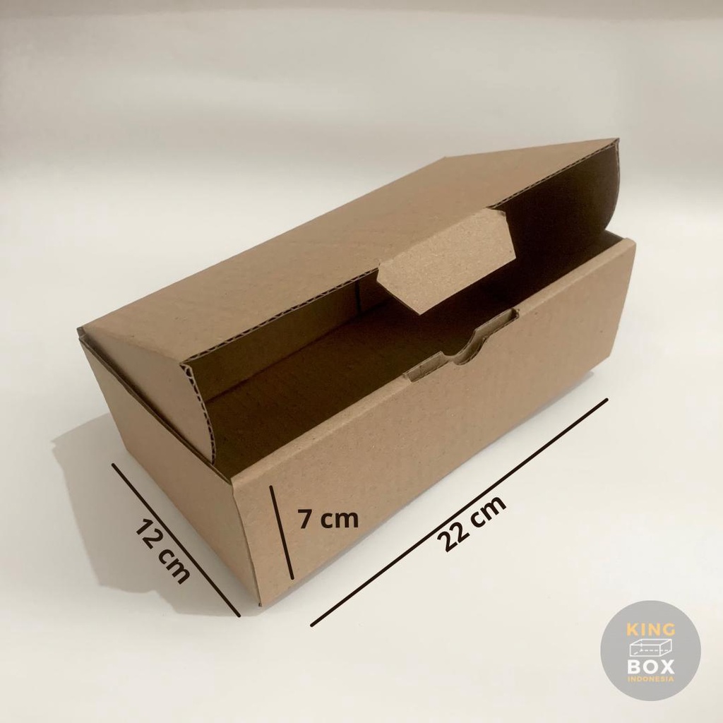 

Kardus Karton Packaging Box 22 x 12 x 7 cm - Die Cut