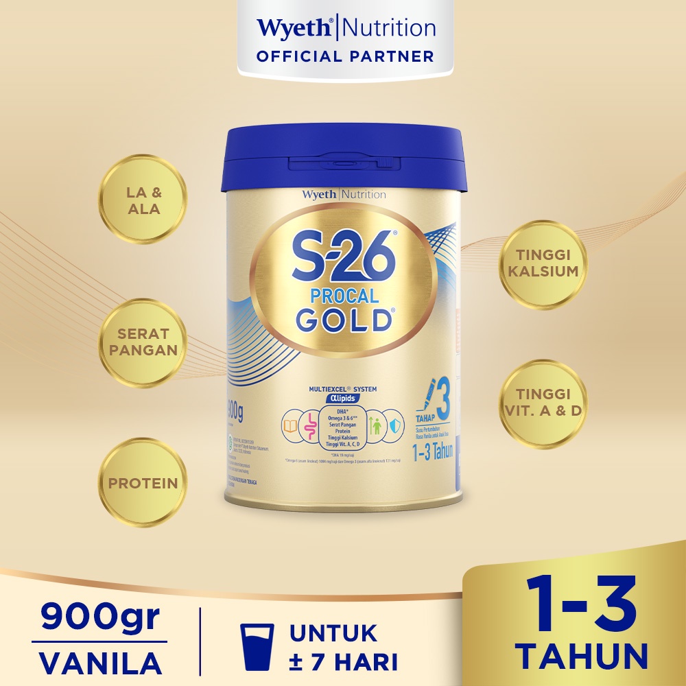 

S26 Procal Gold 900 Gram / Toko Susu Lengkap Murah