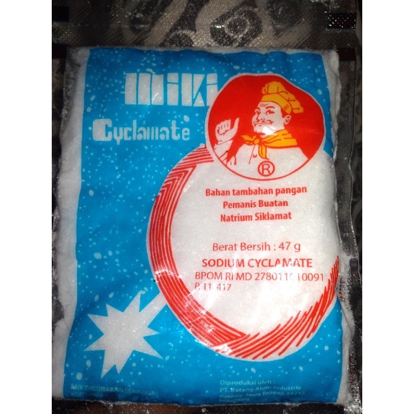 

PAMANIS BUATAN merk Miki 47gr sodium cyclamate