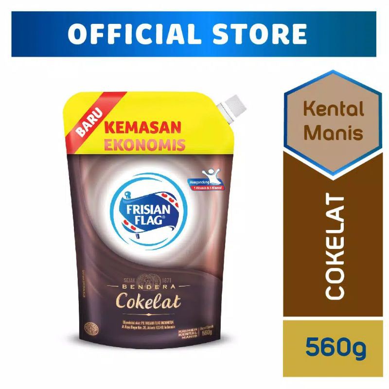 

Frisian Flag Kental manis cokelat 560 gr