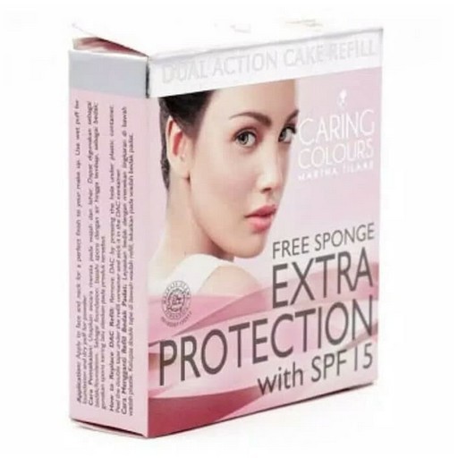 Caring Colours Dual Action Cake Refill Extra Protection with spf 15