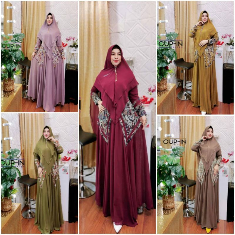 MAZEKI SYARI BY CUP IN DESIGN _Gamis Kekinia Terlaris Bestseller
