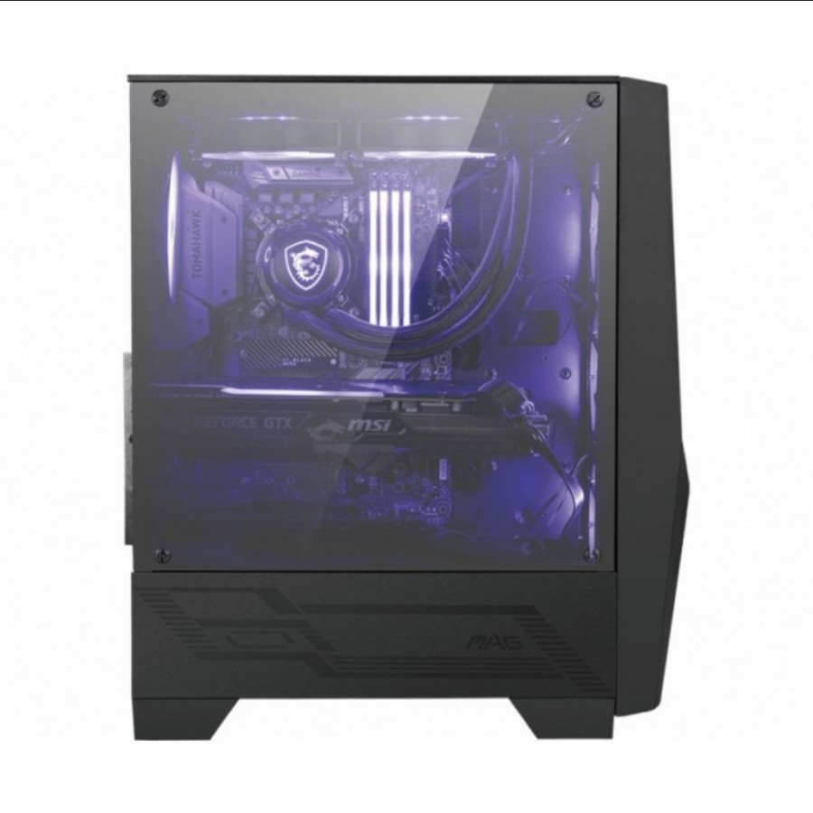 MSI MAG FORGE 101M Tempered Glass Gaming Case - Casing Komputer