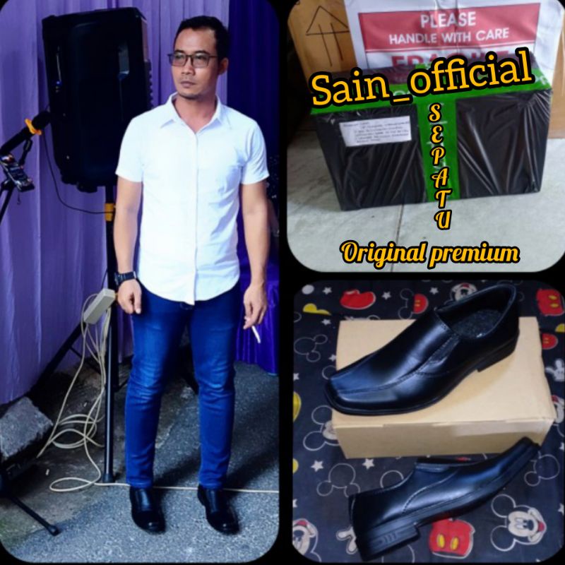 Sepatu Pantofel Pria Pantofel Hitam Sepatu Pantofel kerja