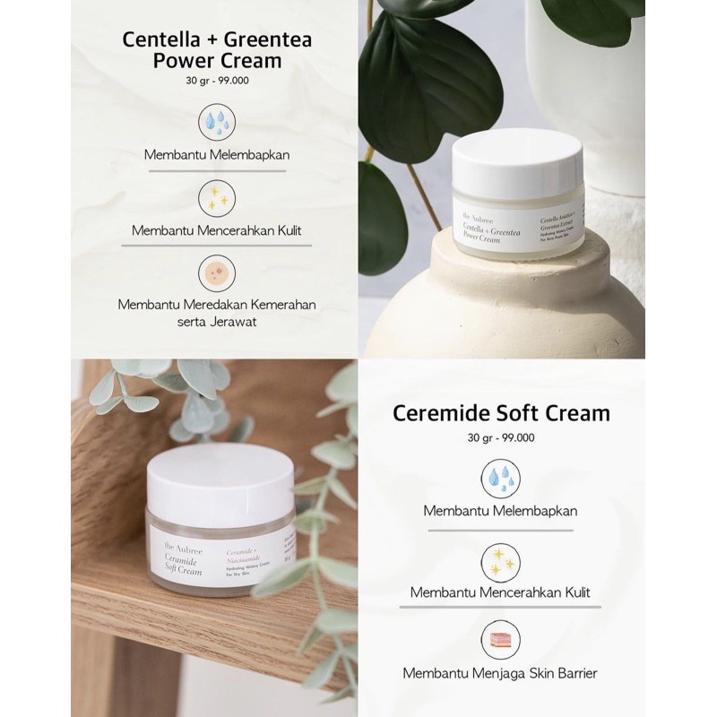 THE AUBREE Centella + Greentea Power Cream 30gr