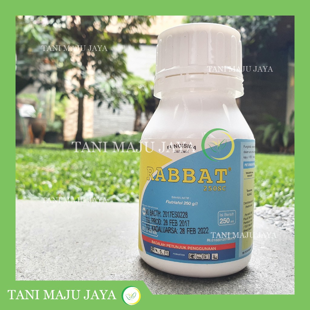 Fungisida Rabbat 250SC 250 ml Obat Anti Jamur Rabat Tanaman Nilam Pucuk Kering Daun Kaki Gaja Budok