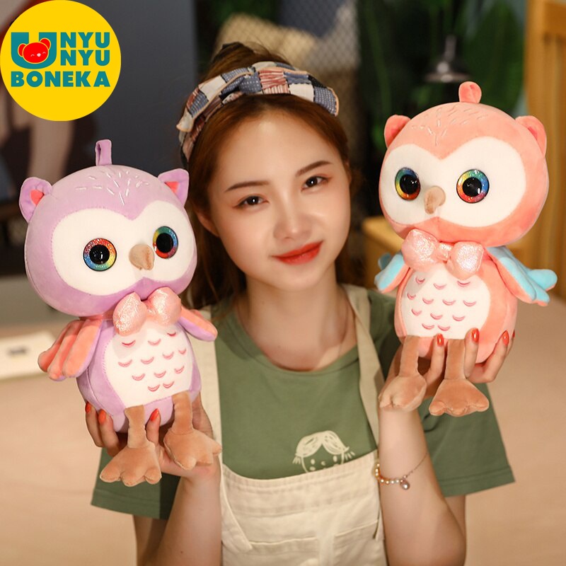 boneka owl roumang burung hantu, bahan soft lembut  bisa buat kado dan souvenir