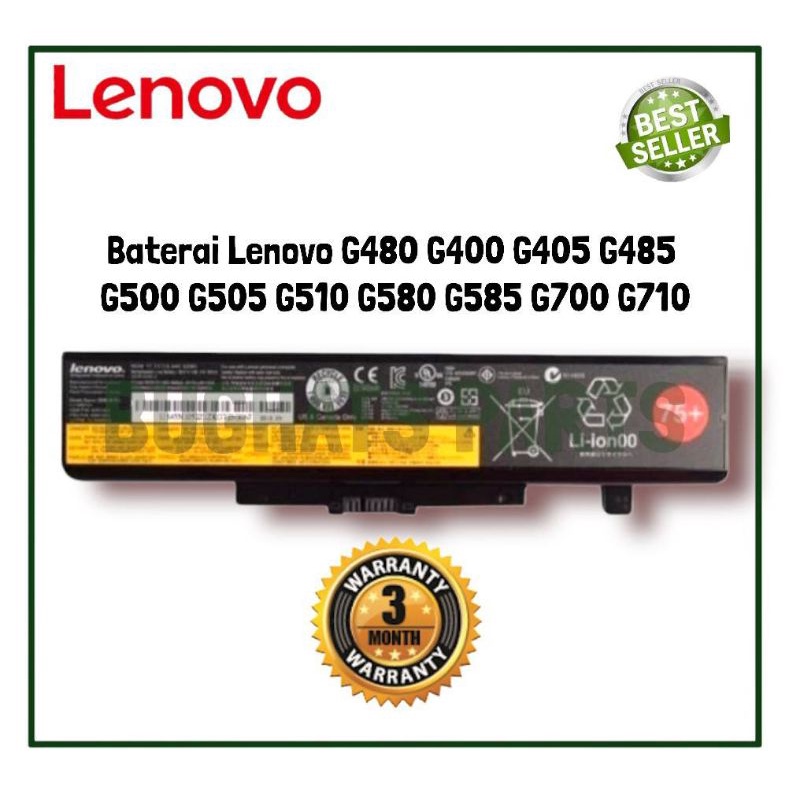 Baterai Laptop LENOVO G400 G410 G480 G510 G580 N580 P580 V480 V580 Y480 Y580 Z380 z480 Z580 Z585 L11