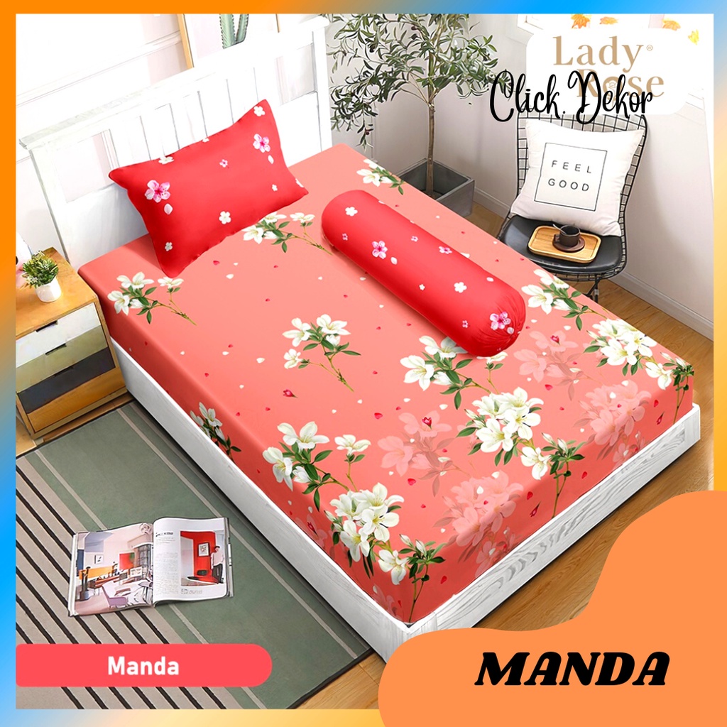 SPREI LADY ROSE SINGLE 120X200 NO 3 MANDA SEPREI LADY ROSE TERBARU SEPRAI TEMPAT TIDUR CANTIK SPREI 